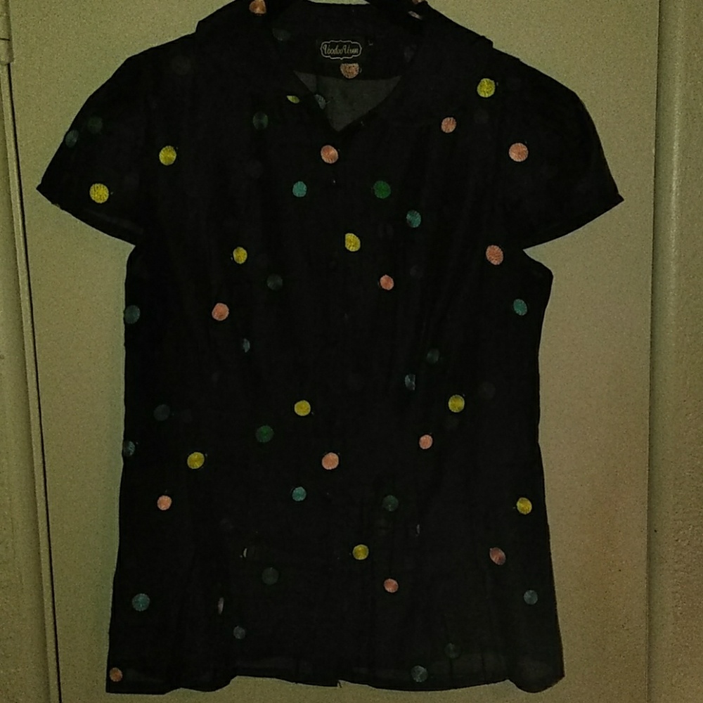 NWOT Voodoo Vixen shear blouse